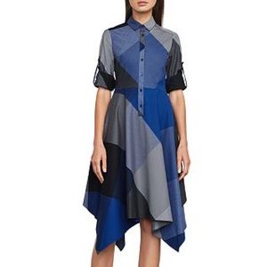 BCBG Color Block Shirt Dress